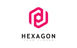 Creative Hexagon logo vector design 1