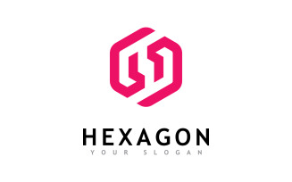 Creative Hexagon logo vector design 3