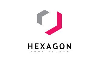 Creative Hexagon logo vector design 4