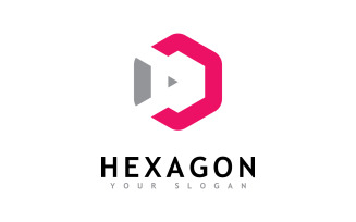 Creative Hexagon logo vector design 7
