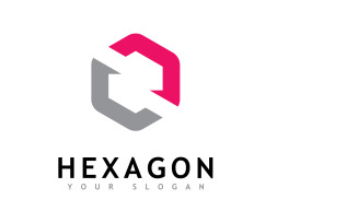 Creative Hexagon logo vector design 8