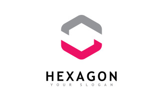 Creative Hexagon logo vector design 9