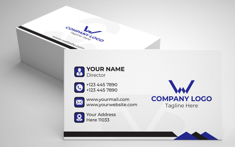 Modern Business Card Professional Design Corporate Identity