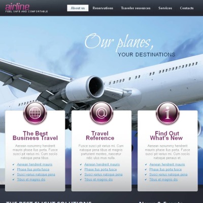 Airline Tickets Templates | TemplateMonster