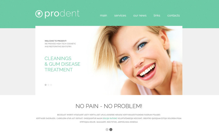 Dentistry Responsive Website Theme Big Screenshot Dentistry Responsive Website Template New Screenshots BIG