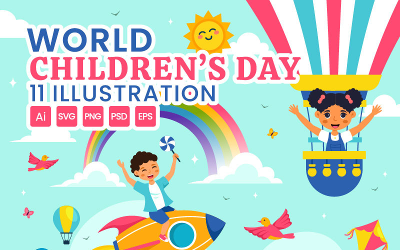 11 World Children's Day Illustration