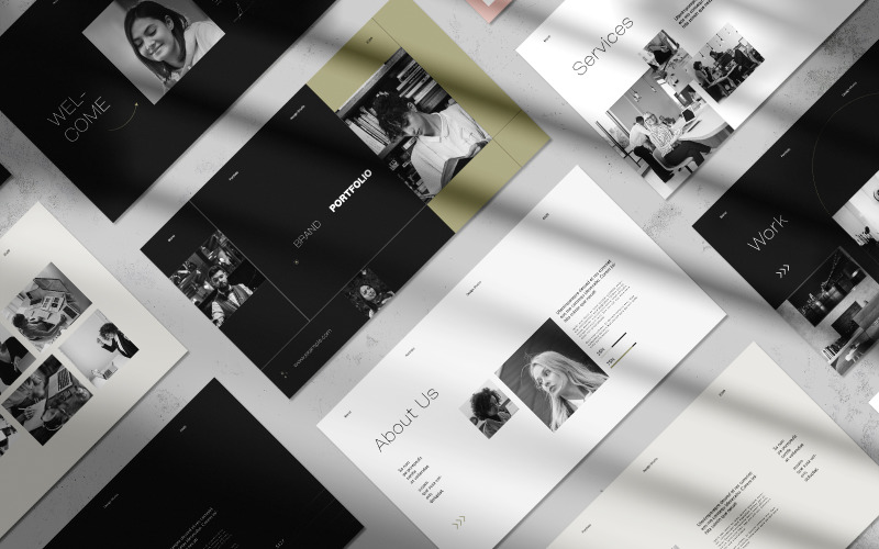 Brand Portfolio Template (InDesign) Magazine Template