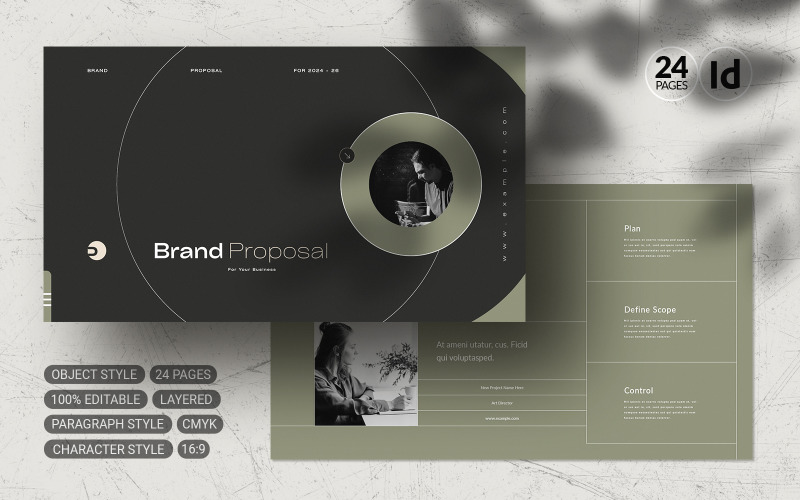 Brand Proposal Template (.indd) Magazine Template