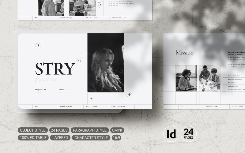 Brand Strategy Template (.Indd) Magazine Template