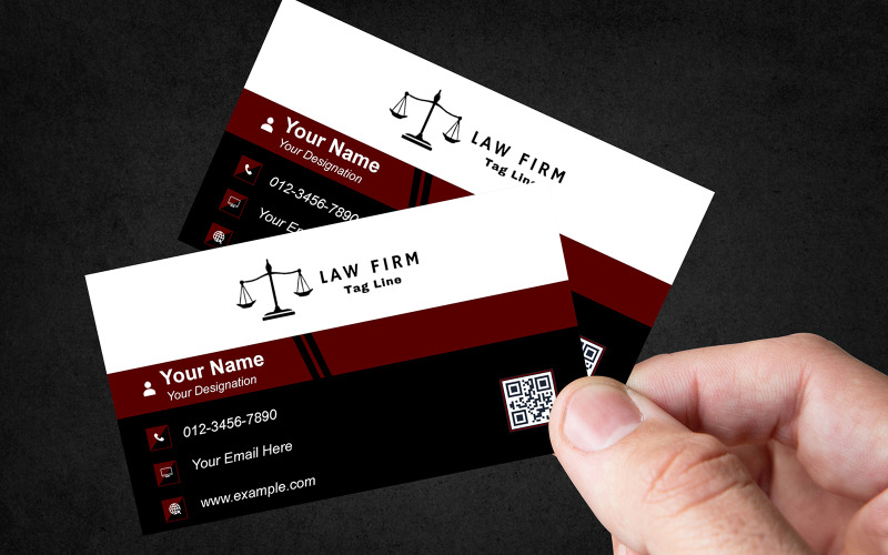 Professional PSD Business Card Template – Sleek Double-Sided Design for Consultants Corporate Identity