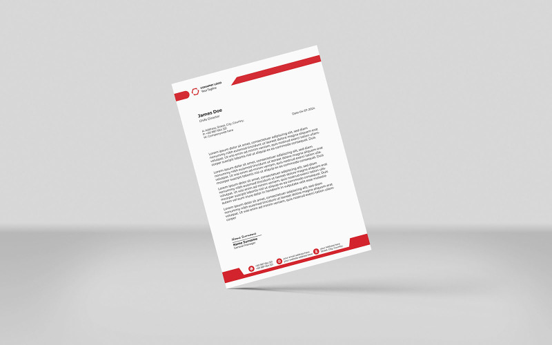 Letterhead, Professional Letterhead, Creative New Design Corporate Identity