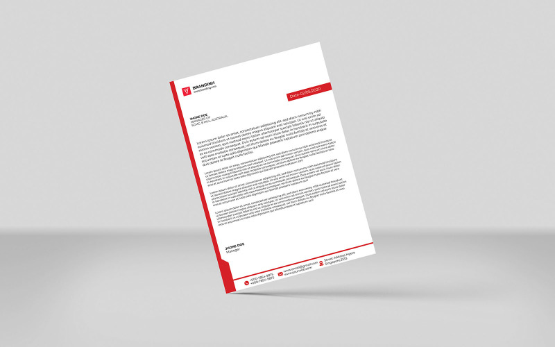 Letterhead, Unique Letterhead, Modern New Letterhead Corporate Identity