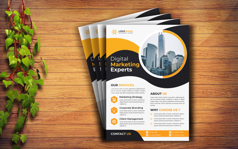 Corporate Flyer Design Template V13 Corporate Identity