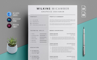 Professional Clean Resume-CV Template