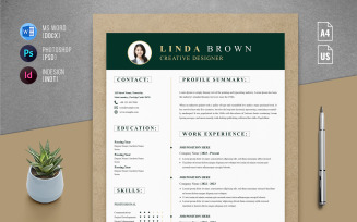 Professional Resume Templates - Four page CV