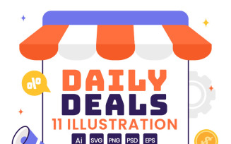 11 Daily Deals of The Day Illustration