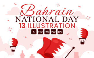 13 Bahrain National Day Illustration