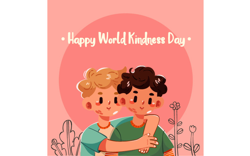 Hand Drawn World Kindness Day Illustration