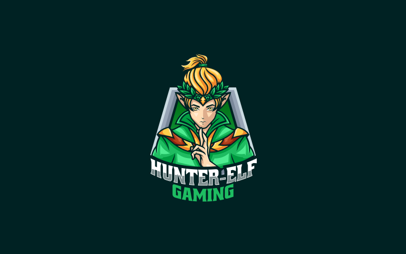 Hunter Elf E- Sport and Sport Logo Logo Template