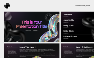 Modern Dark Futurism Student (PowerPoint)