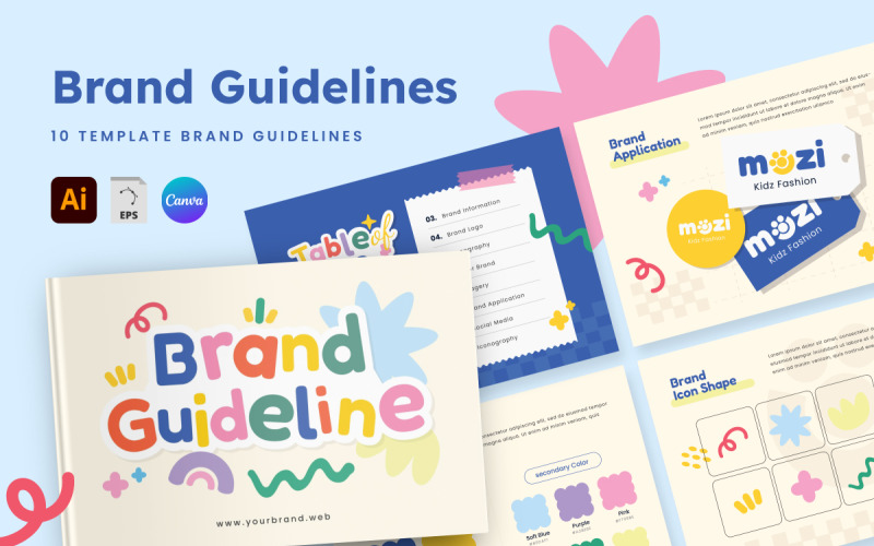 Mozi - Fashion Brand Guideline Magazine Template