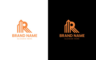 Letter R building logo-11-477