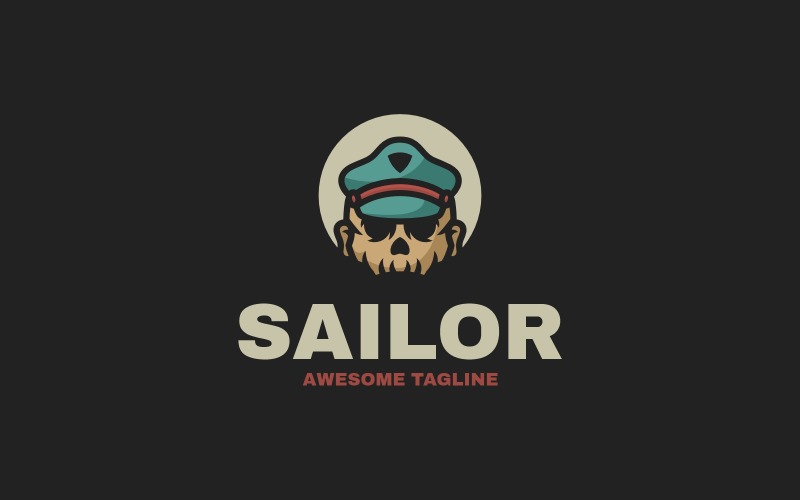 Sailor Mascot Cartoon Logo Logo Template