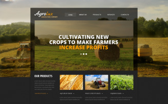 Agriculture Responsive Website Template