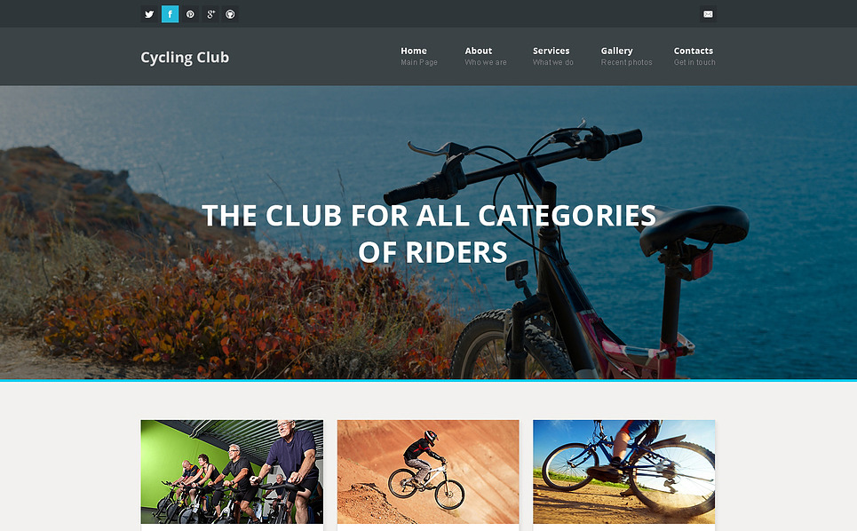 Cycling Responsive site Template 46554