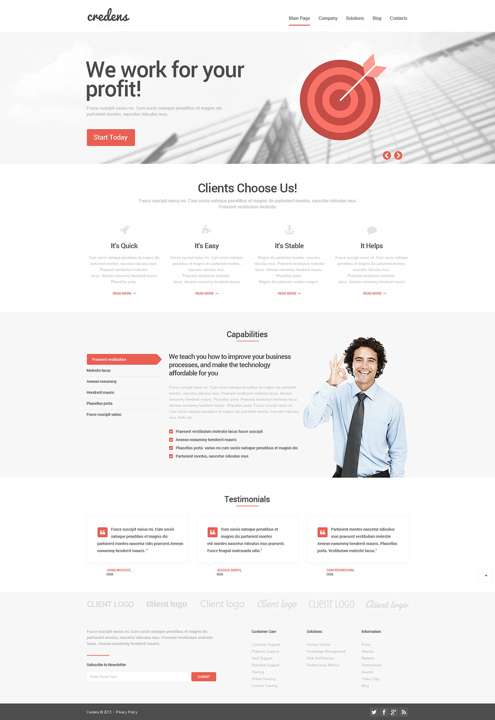 Financial Advisor Responsive Website Template New Screenshots BIG