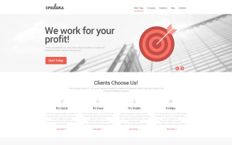 Financial Advisor Responsive Website Template