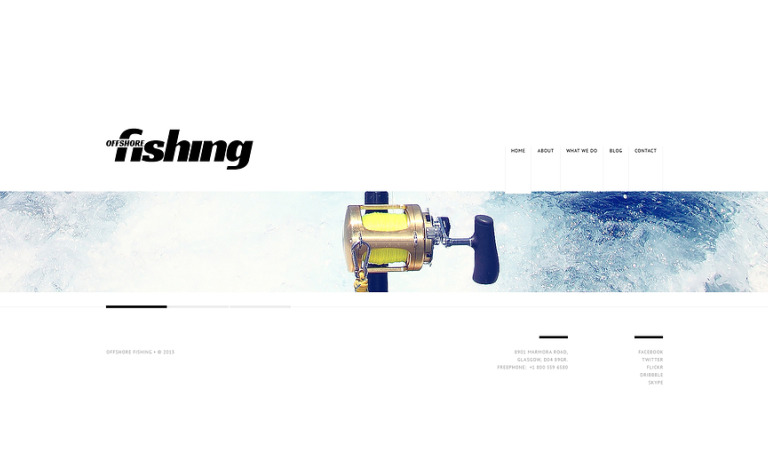 Fishing Bootstrap Website Template Big Screenshot Fishing Website Template New Screenshots BIG