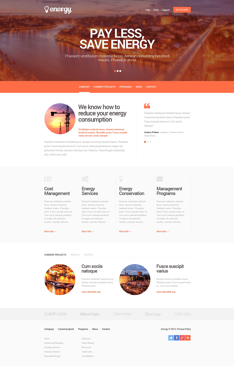 Lighting & Electricity Responsive Website Template New Screenshots BIG