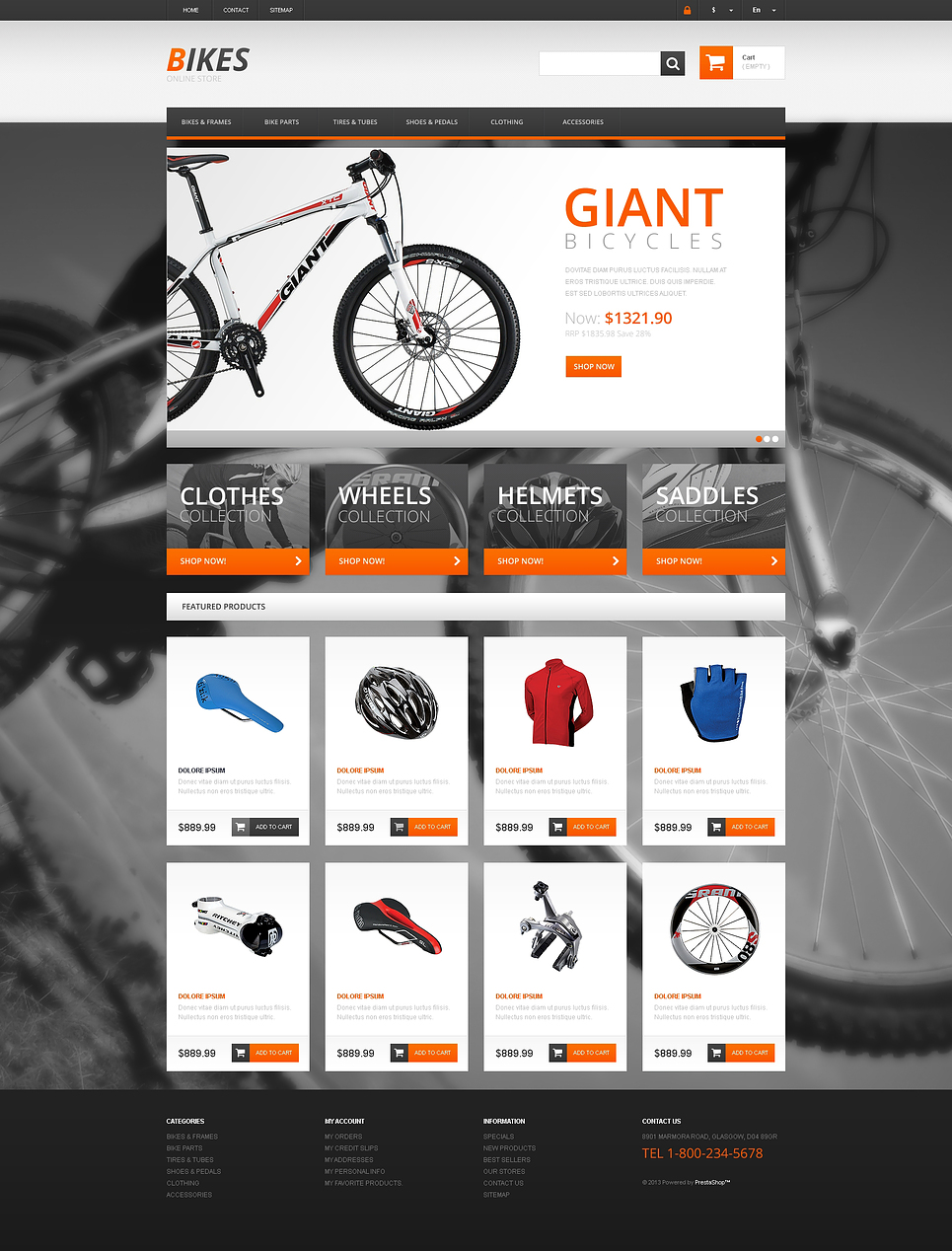 Responsive Bikes Store PrestaShop Theme New Screenshots BIG