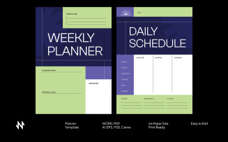 Modern Daily Weekly School Planner