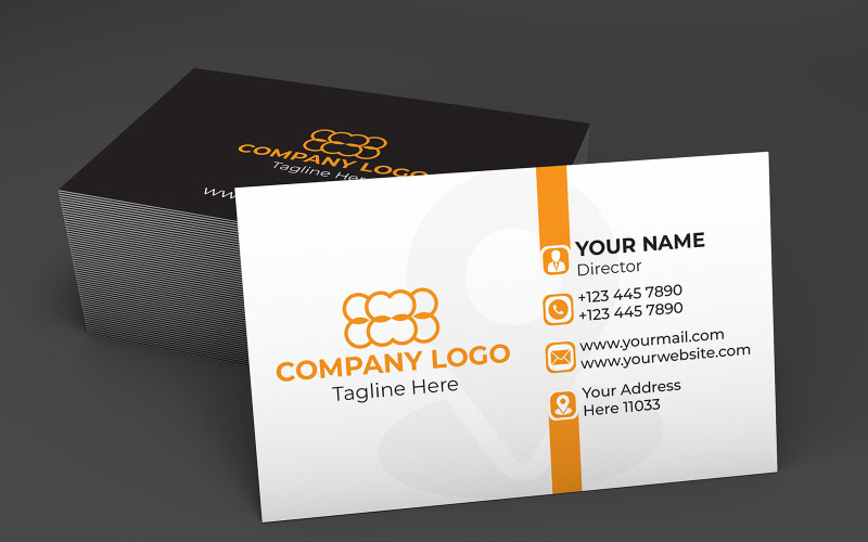 Creative Business Card Simple New Design Corporate Identity