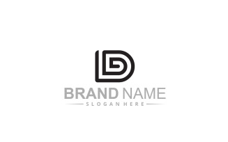 Initial D logo design template