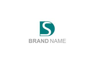 Modern Sd or ds logo template