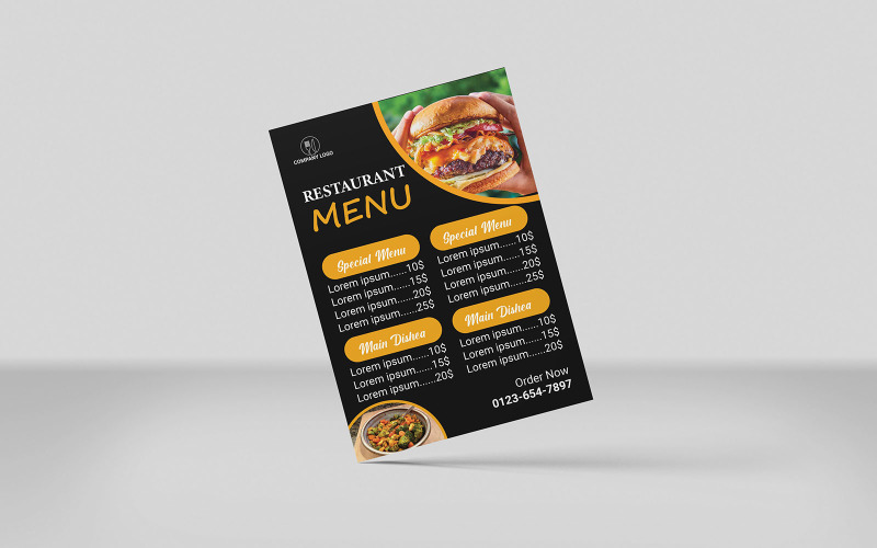 Restaurant Menu Flyer (Design) Corporate Identity