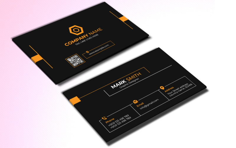 Unique and Professional Business Card Design Vector Template Corporate Identity