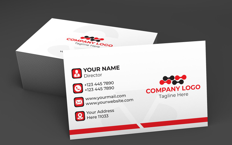 Creative Business Card Professional (Design) Corporate Identity