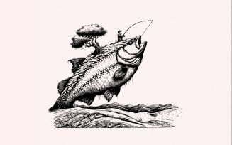 Fishing Sublimation PNG, Bass Fishing Art, Skeleton Fish PNG, Crappie Fish Design, Funny Fishing