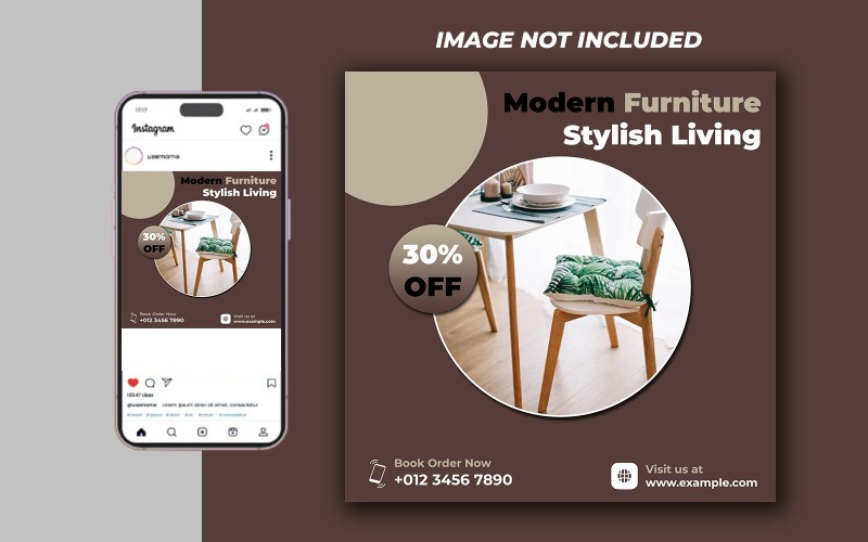 Furniture Sales Social Media Instagram Post Banner Template