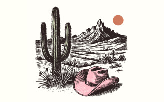 Pink Hat PNG, Western PNG Designs, Sublimation Digital Download, Cowgirl Trendy Western Designs,