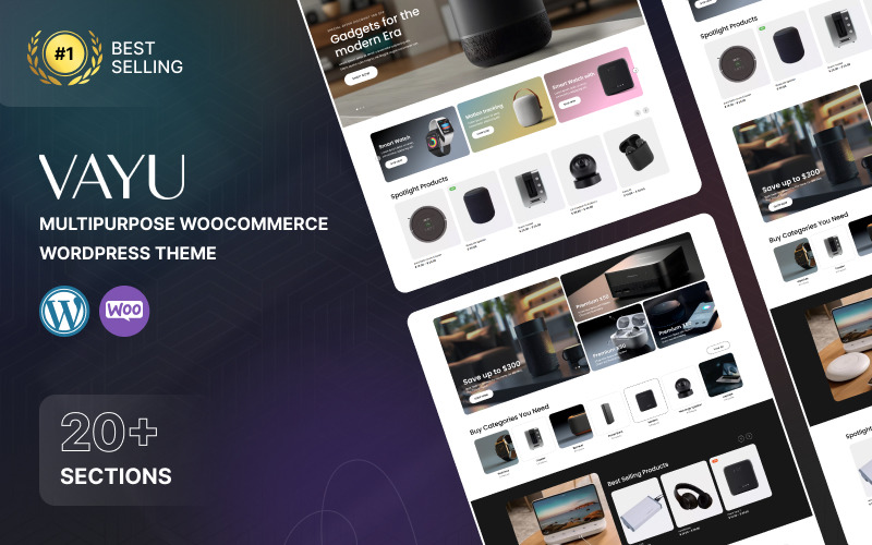Vayu - Ecommerce WordPress Theme WooCommerce Theme
