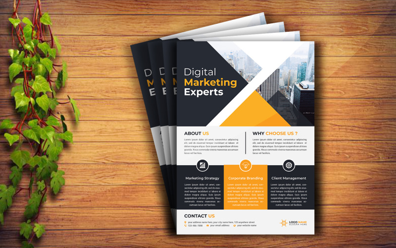 Business Flyer Design Template V01 Corporate Identity