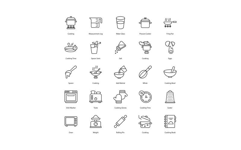 Cooking Icon Set Cook Icons