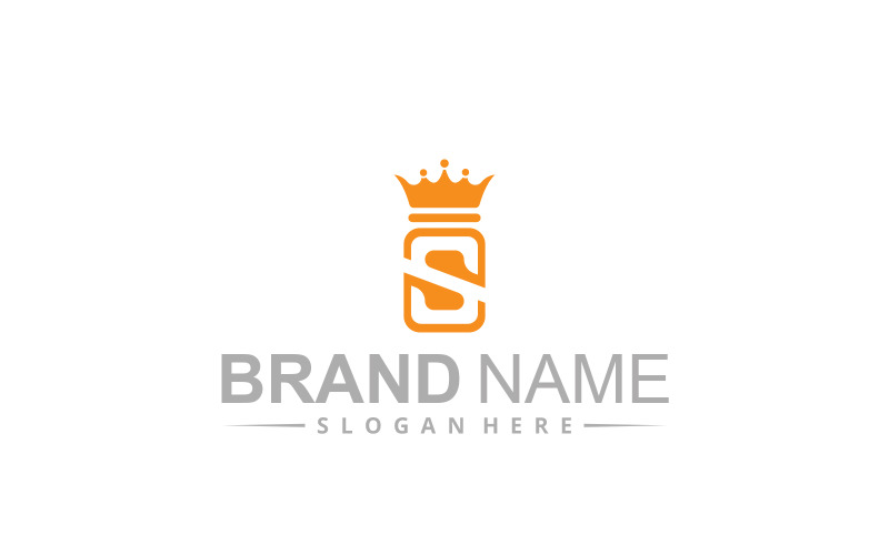 Letter S crown logo design Logo Template