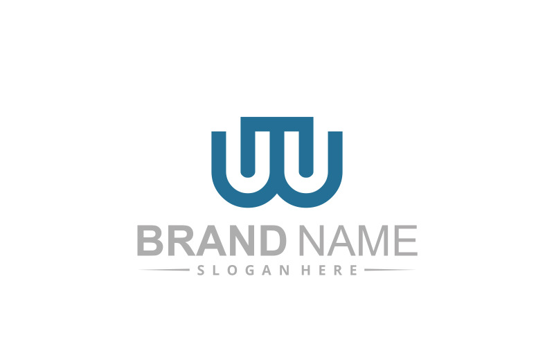 Letter Wt or Tw logo design template Logo Template