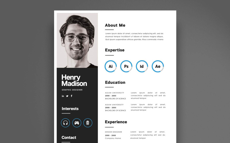 Professional CV Design Template Resume Template